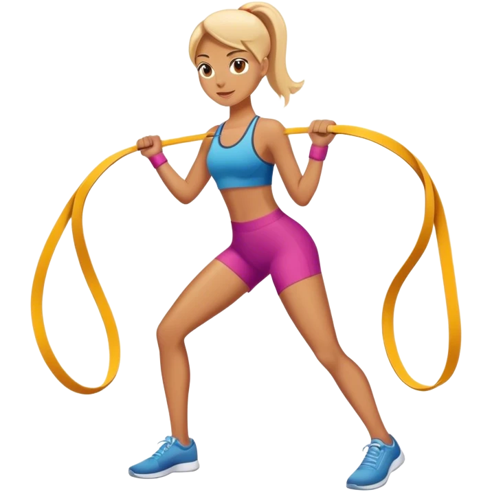 resistance band legs emoji