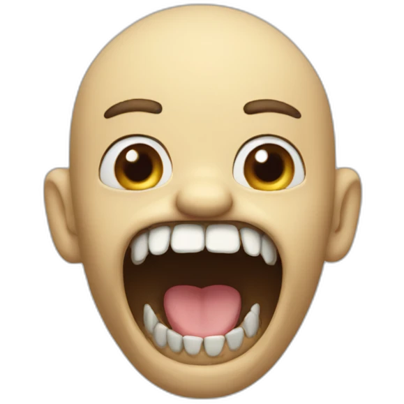 jaw - mewing emoji