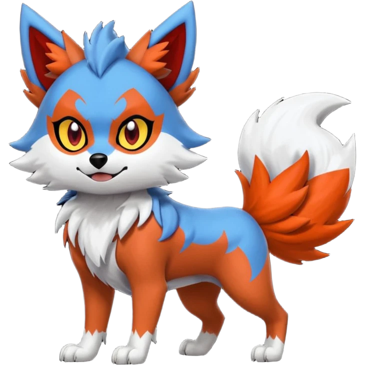 Lycanroc-Zorua-Litten-Mightyena-fusion emoji