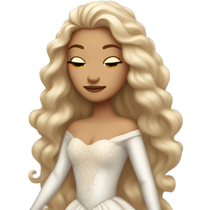 Light skinned Sleeping beauty emoji
