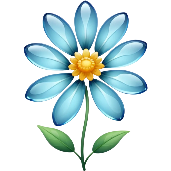 a flower made out of glass  emoji
