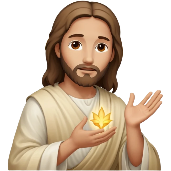 Jesus healing a person  emoji