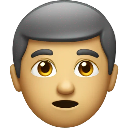 thinking smart emoji