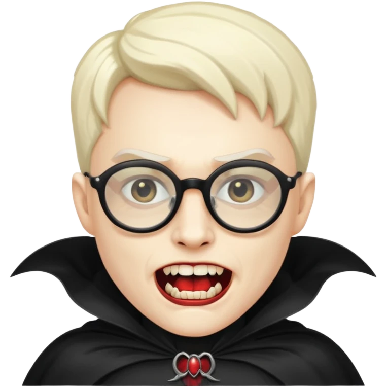 spectacled vampire emoji