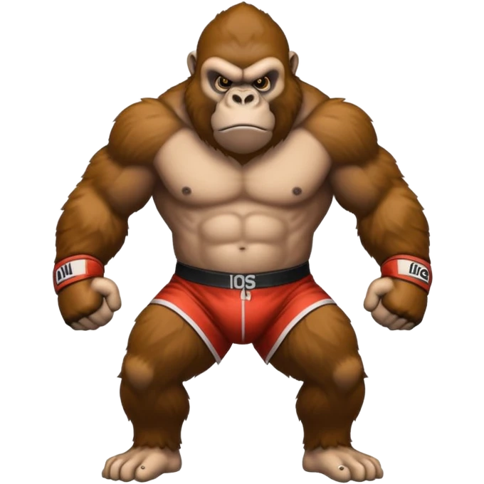 Boxer gorilla emoji
