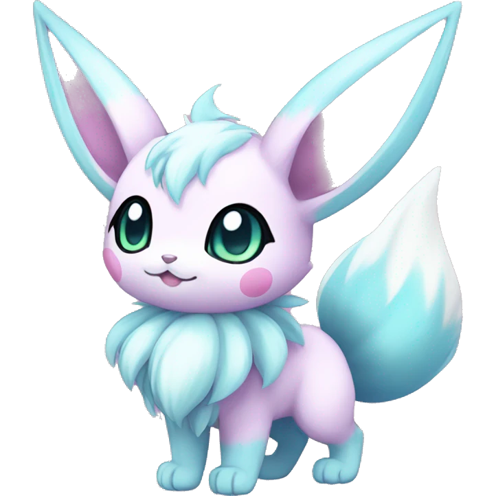 Kawaii Pastel Eeveelution-Cute-Pokémon-fusion full body emoji