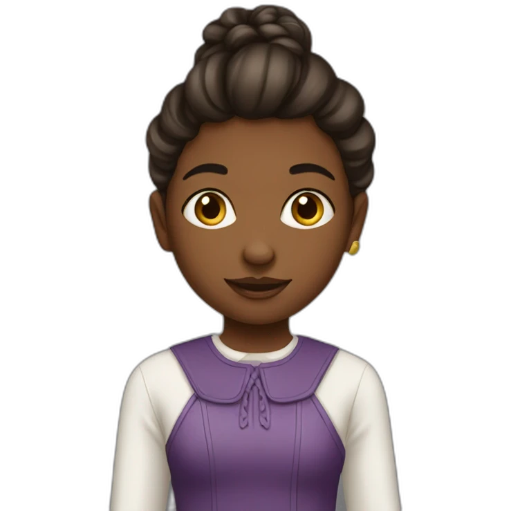 Jeune fille métisse  emoji