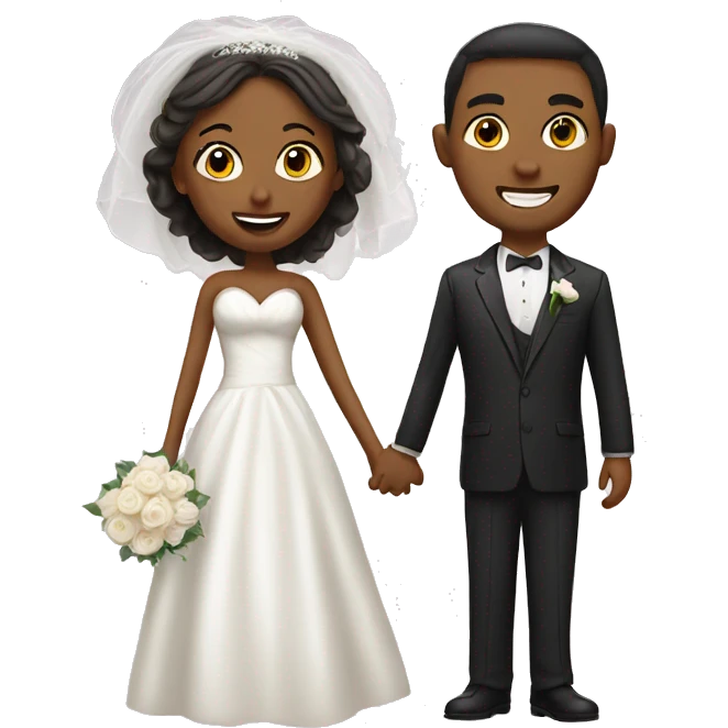 An emoji of bride and groom  emoji