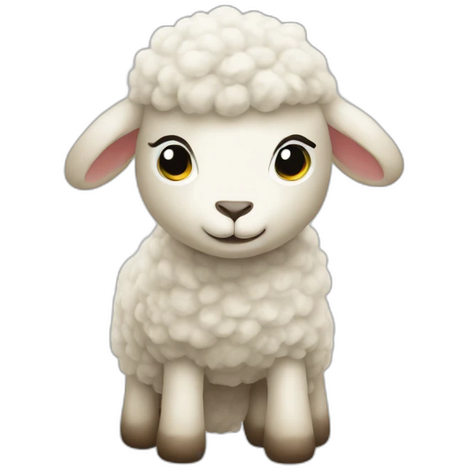 stuffed toy lamb emoji