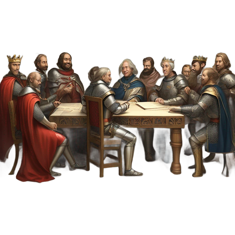 King John I signing the Magna Carta emoji