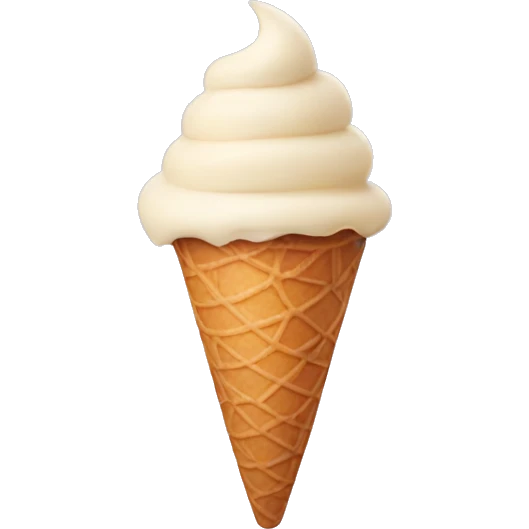 hand holding ice cream cone emoji