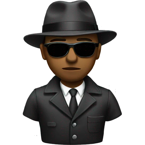 A gangster emoji