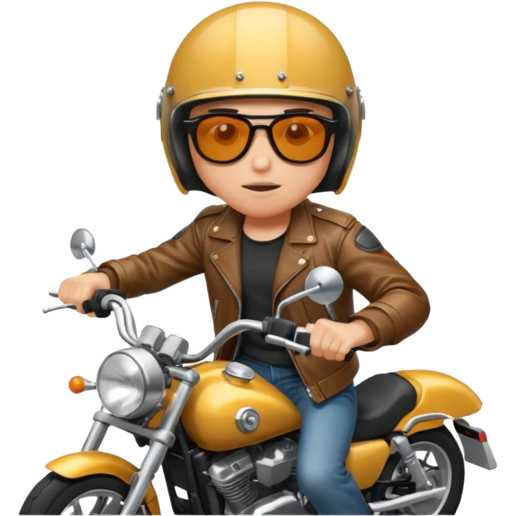 バイクに乗って走ってる暴走族 emoji