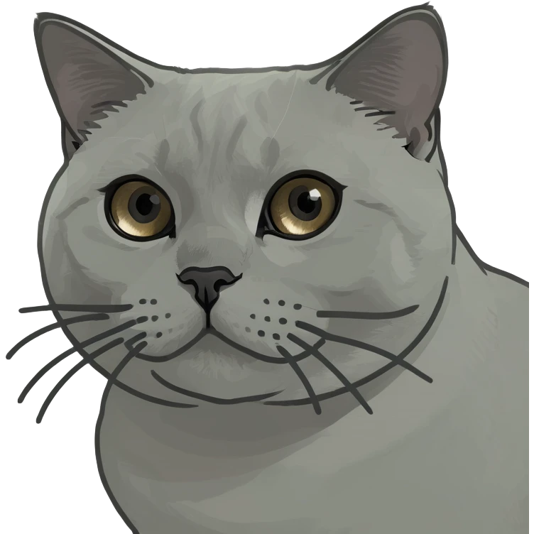 British shorthair cat emoji