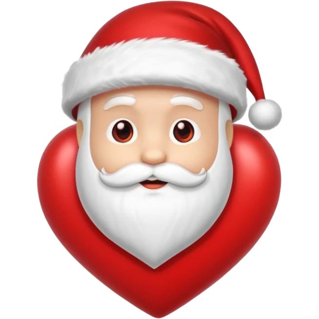 santa heart emoji
