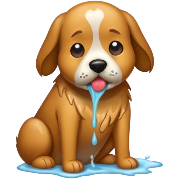 dog vomitting emoji