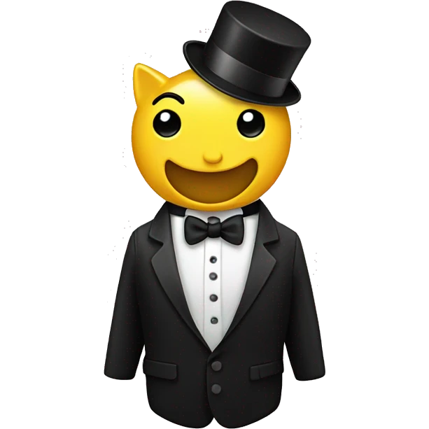 pee pod wearing tuxedo emoji