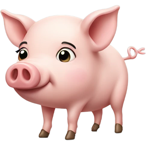  pig from side angle emoji