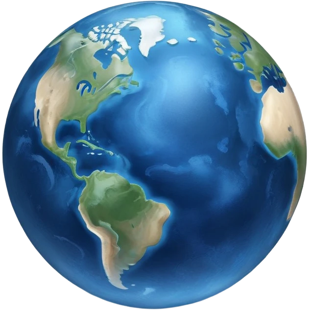 Moon earth  emoji