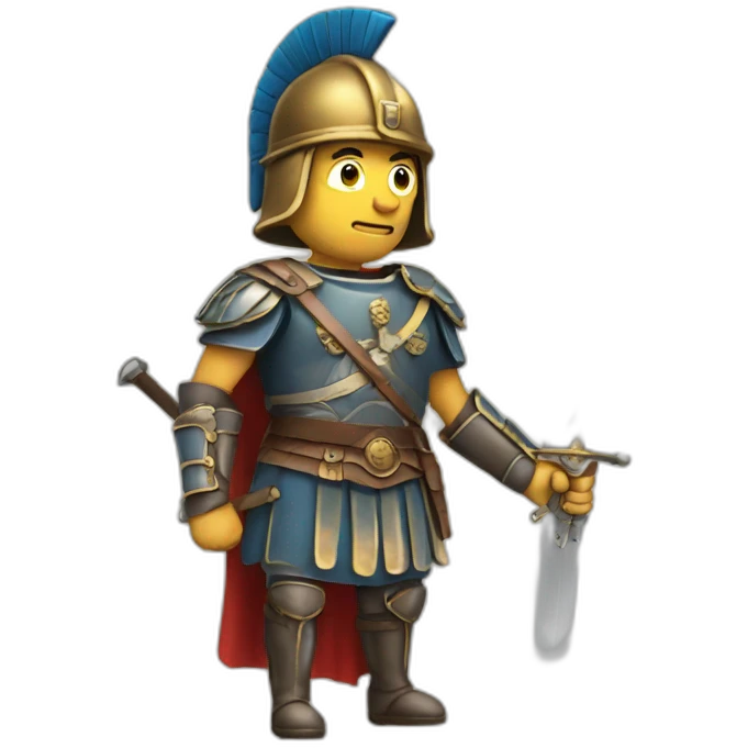 rome soldier with sword emoji