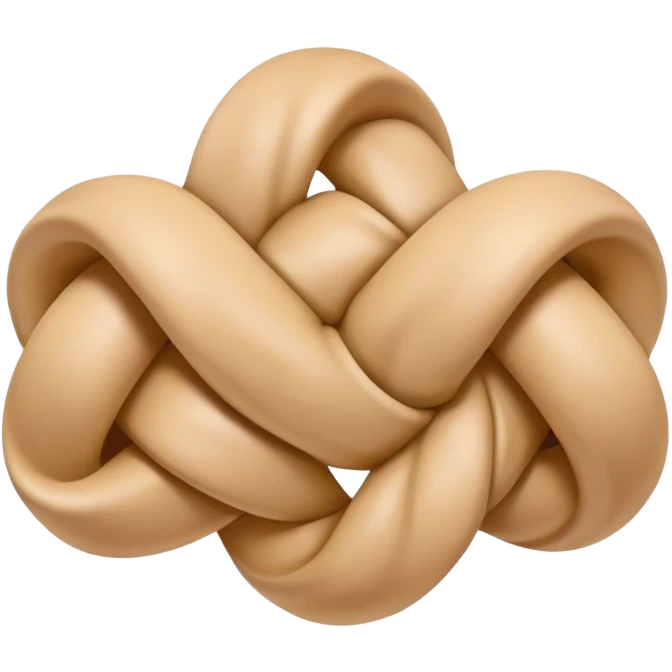 Noeud beige coquet  emoji