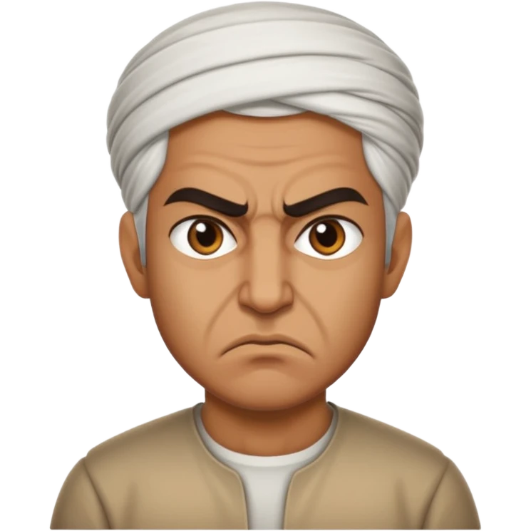 in profile, angry Iranian emoji