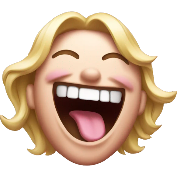 pink laughing emoji  emoji
