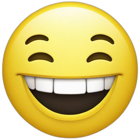Yellow smile smiling but with the inverted smile emoji