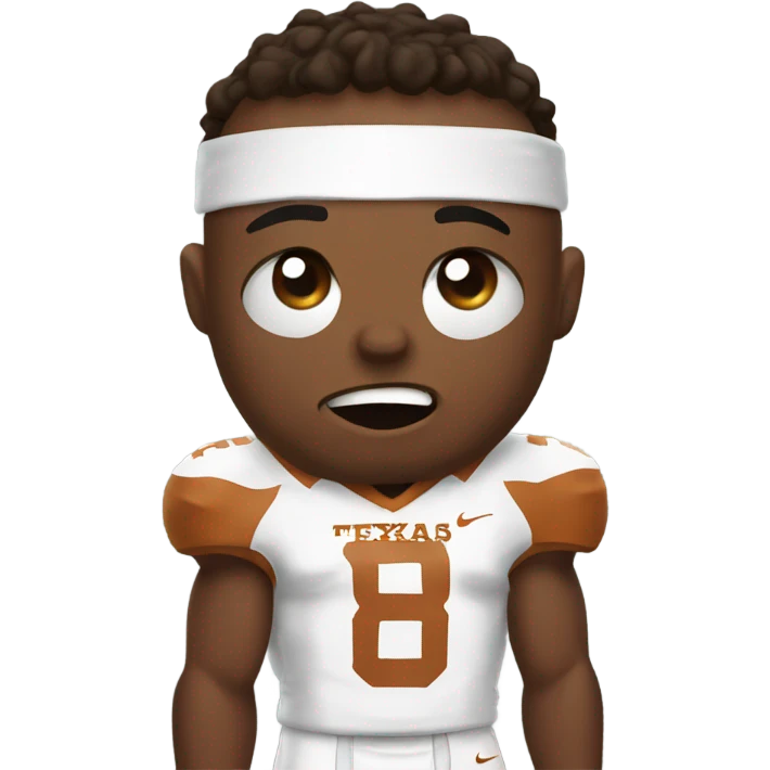 Texas Longhorns player crying emoji