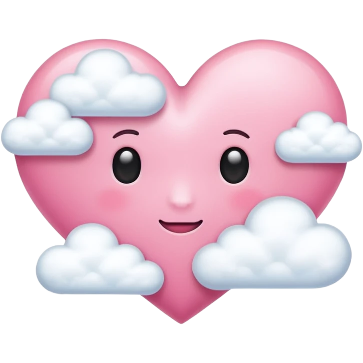 pink heart + cloud emoji emoji