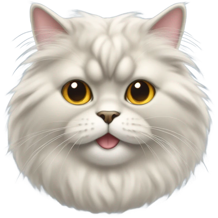 Persian cat happy emoji