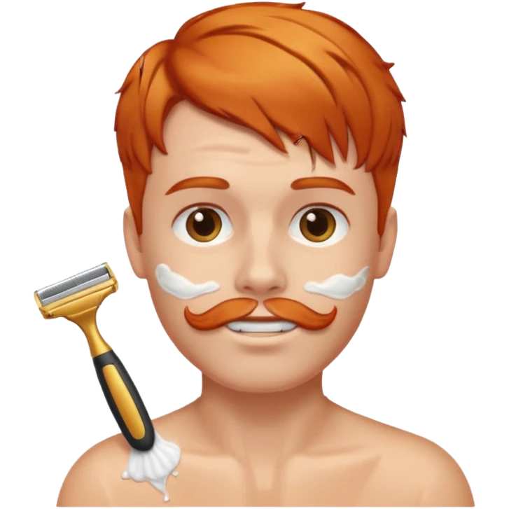 Ginger shaving emoji