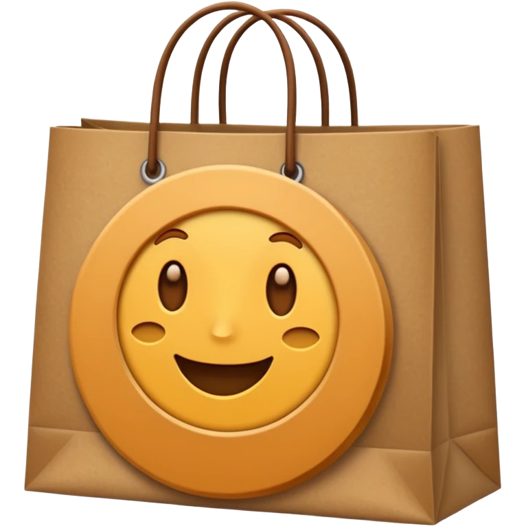 shopping bag faceless emoji