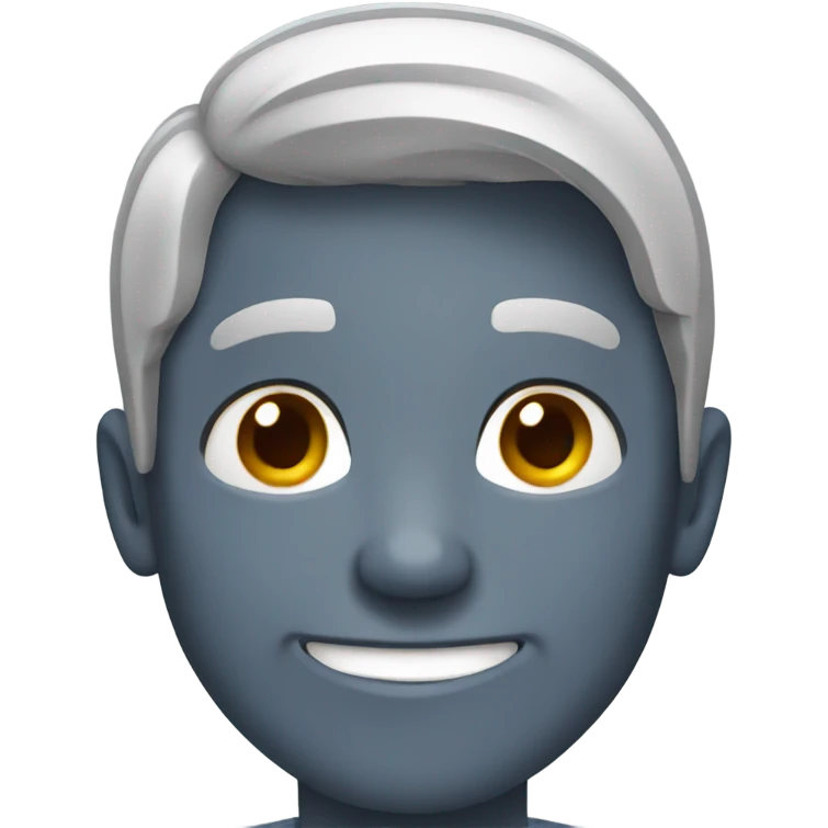 Smiling emoji grey hair emoji
