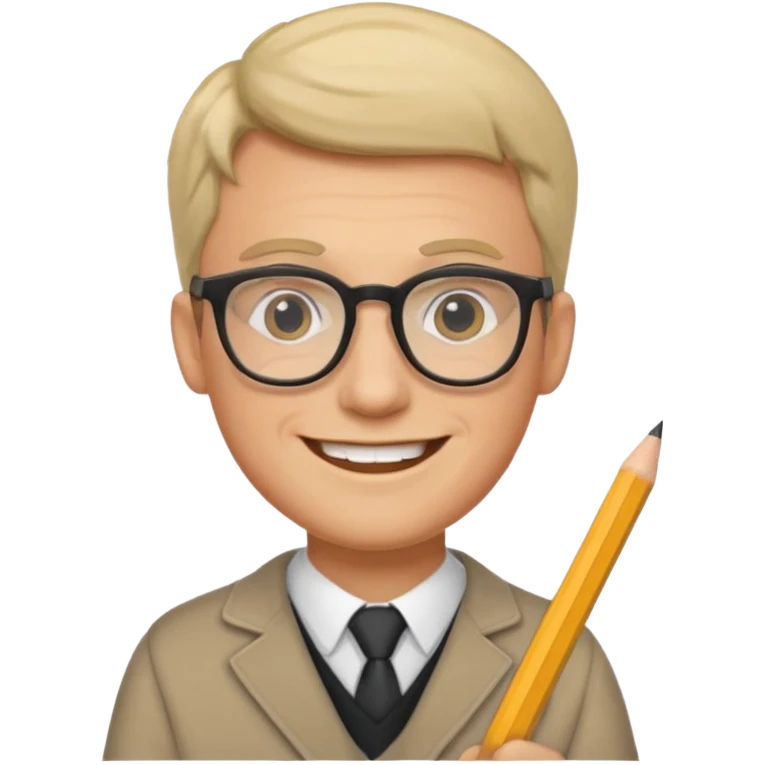 Sticker “male teacher planning day” emoji