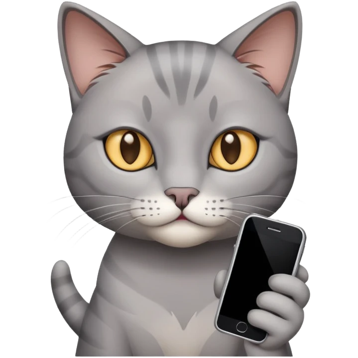 Cat phone 69 emoji