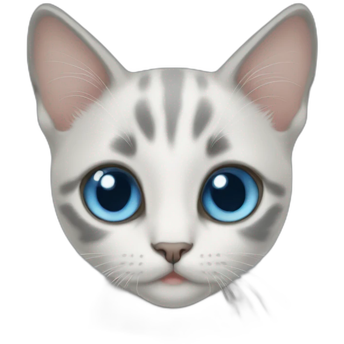 blue eye kitten emoji