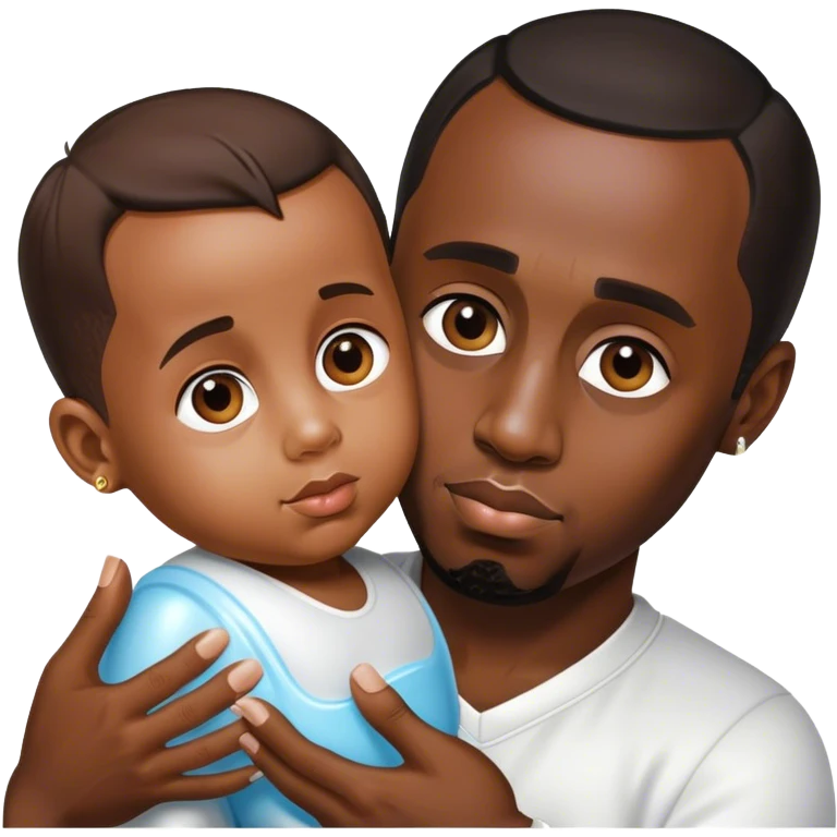 p diddy holding baby oil emoji