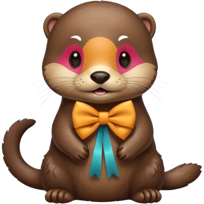 otter with a bow emoji