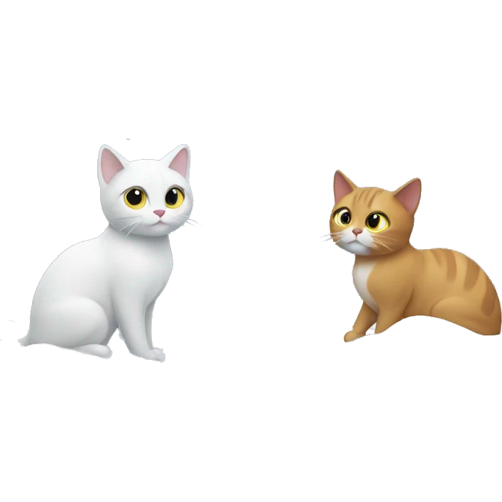 Cats in snow on Christmas  emoji