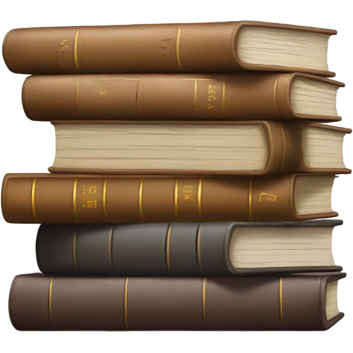neutral stack of books emoji