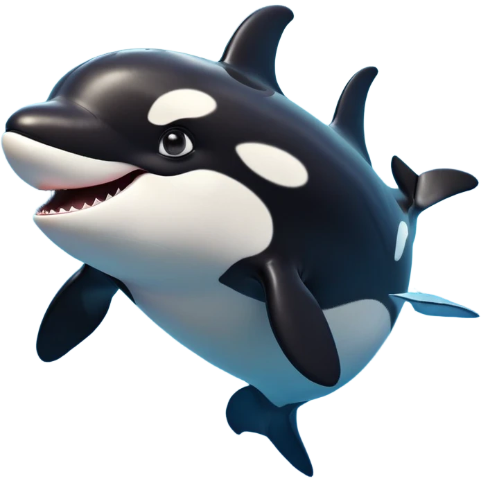 cinematic-comical-orca-portrait-emoji,-head-tilted-dramatically-with-an-exaggeratedly-shocked-expression,-featuring-a-sleek-black-and-white-body-with-wide,-comically-expressive-eyes-full-of-playful-disbelief-and-animated-flippers,-simple emoji