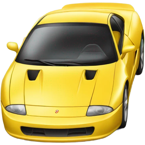 Yellow sports car emoji