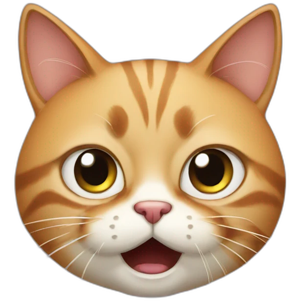 cat with large nostrils angry emoji