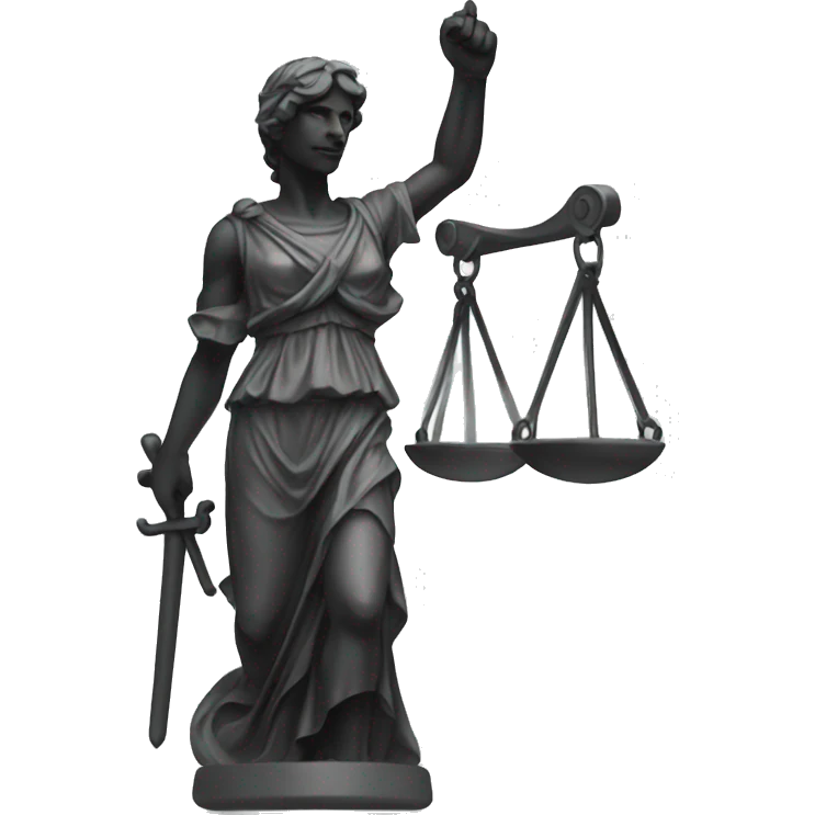 Justitia statue  emoji