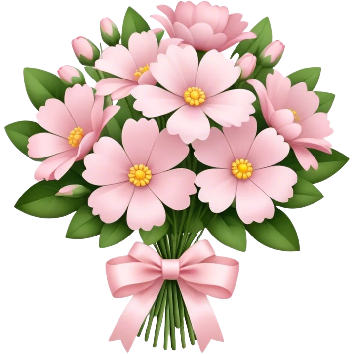 pale pink flower bouquet  emoji