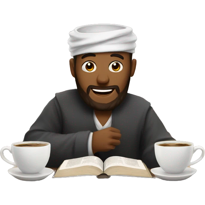 Bible time with coffee emoji