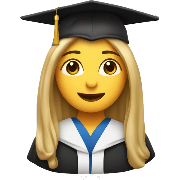 Birrete de graduación  emoji