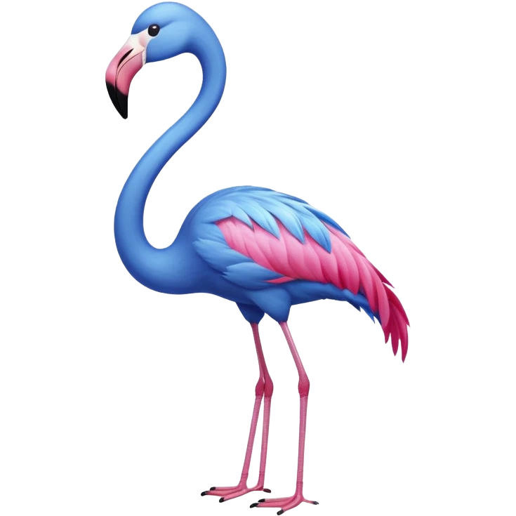 Blue Flamingo emoji