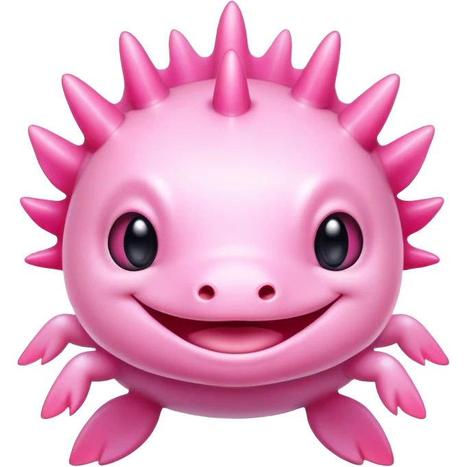 Anthropomorphic axolotl  emoji
